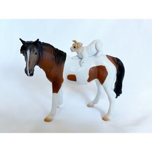 Mare with Terrier Horse and Dog Toy Model Figure by CollectA 88891